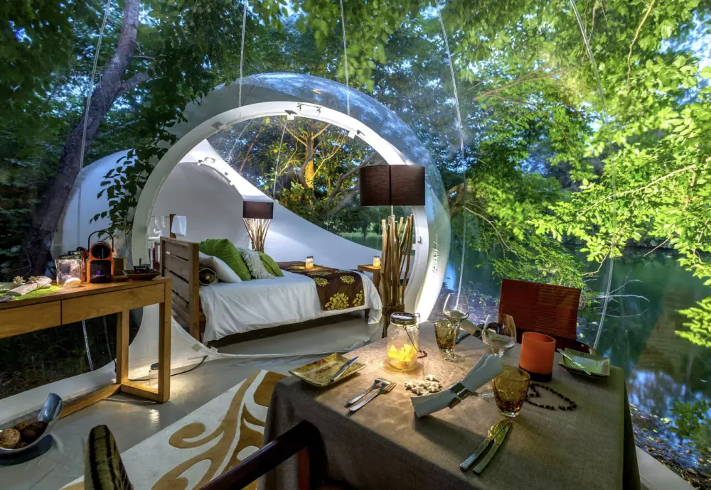 winter bubble tent