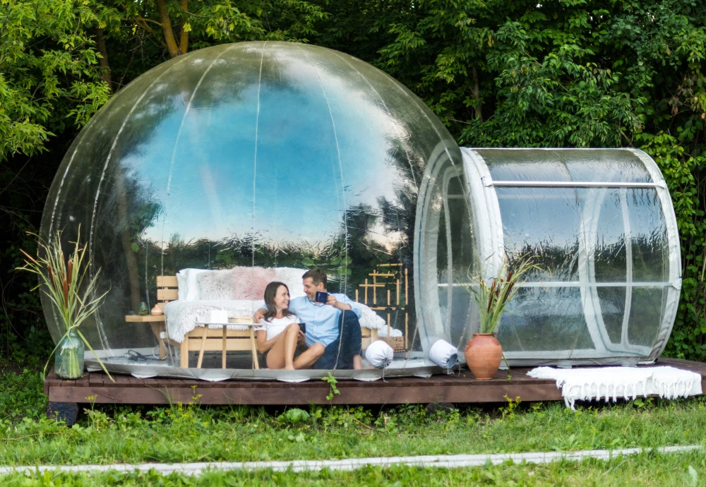 tunnel inflatable bubble tent